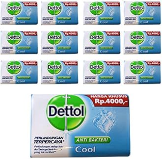 Dettol Anti-Bacterial Hand and Body Bar Soap, Cool, 110 Gram / 3.88 Ounce (Pack of 12)