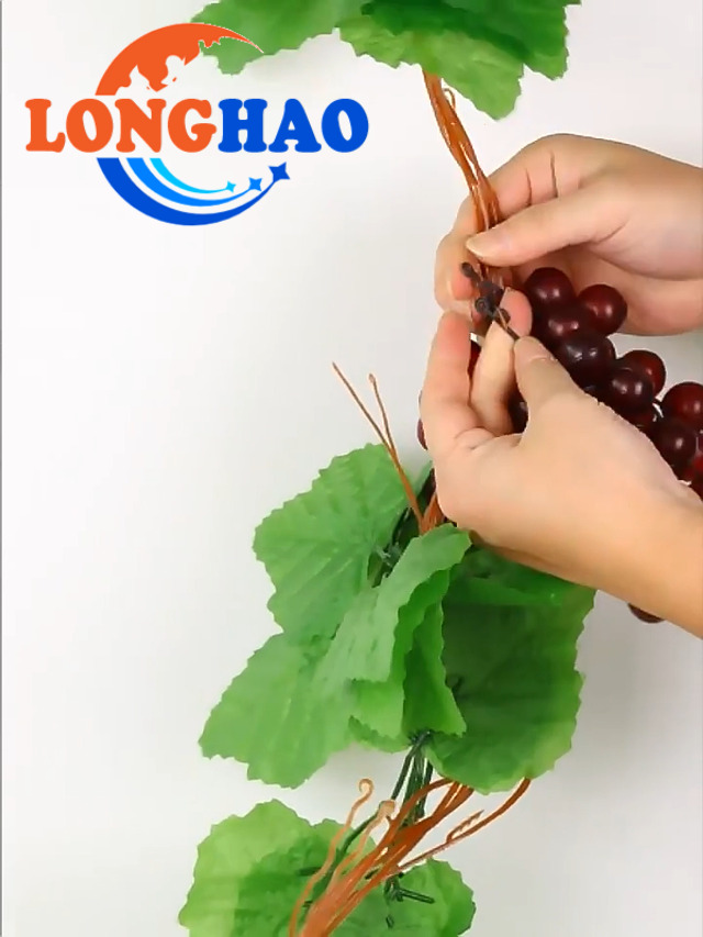 LONGHAO Künstliche Kunststoff Traube,Künstliche Weintrauben Reben