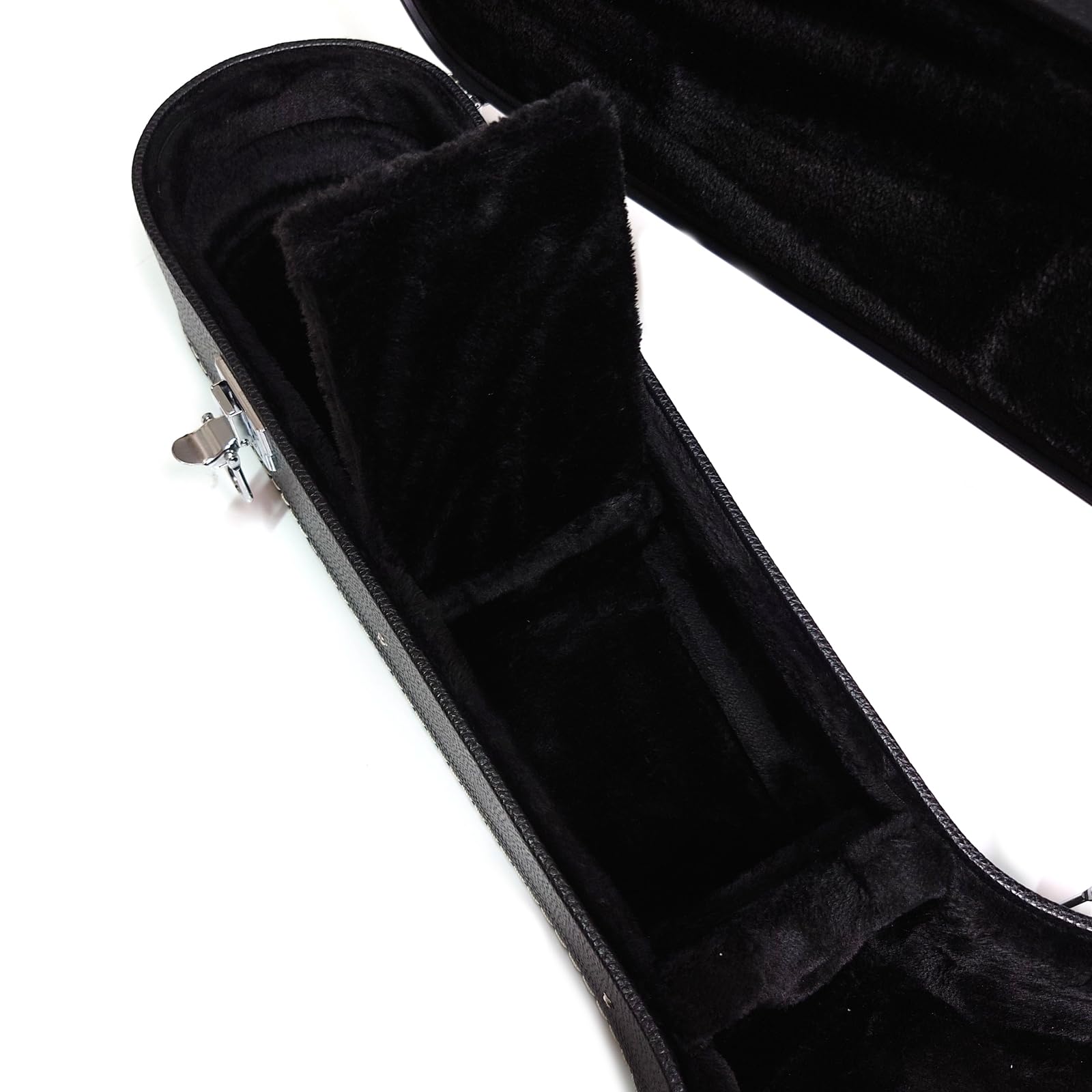 Custodia per chitarra elettrica premium per Gibson Les Paul, custodia rigida con interno in peluche, impermeabile, scomparto portaoggetti (D-nero), D-nero, D-nero