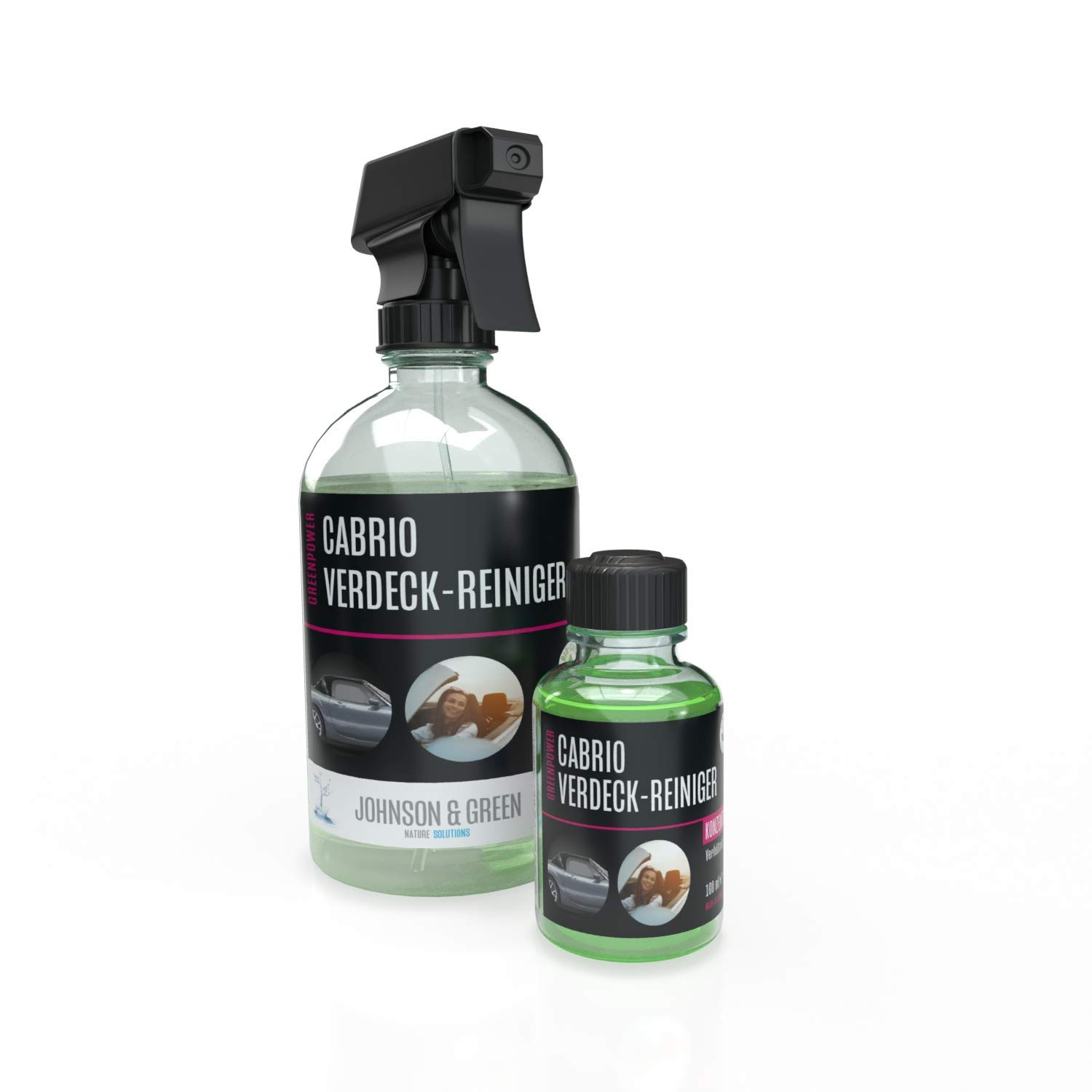 Greenpower Cabrio - Limpiador para capotas, hasta 3 litros, elimina fácilmente la suciedad persistente, respetuoso con el medio ambiente y biodegradable