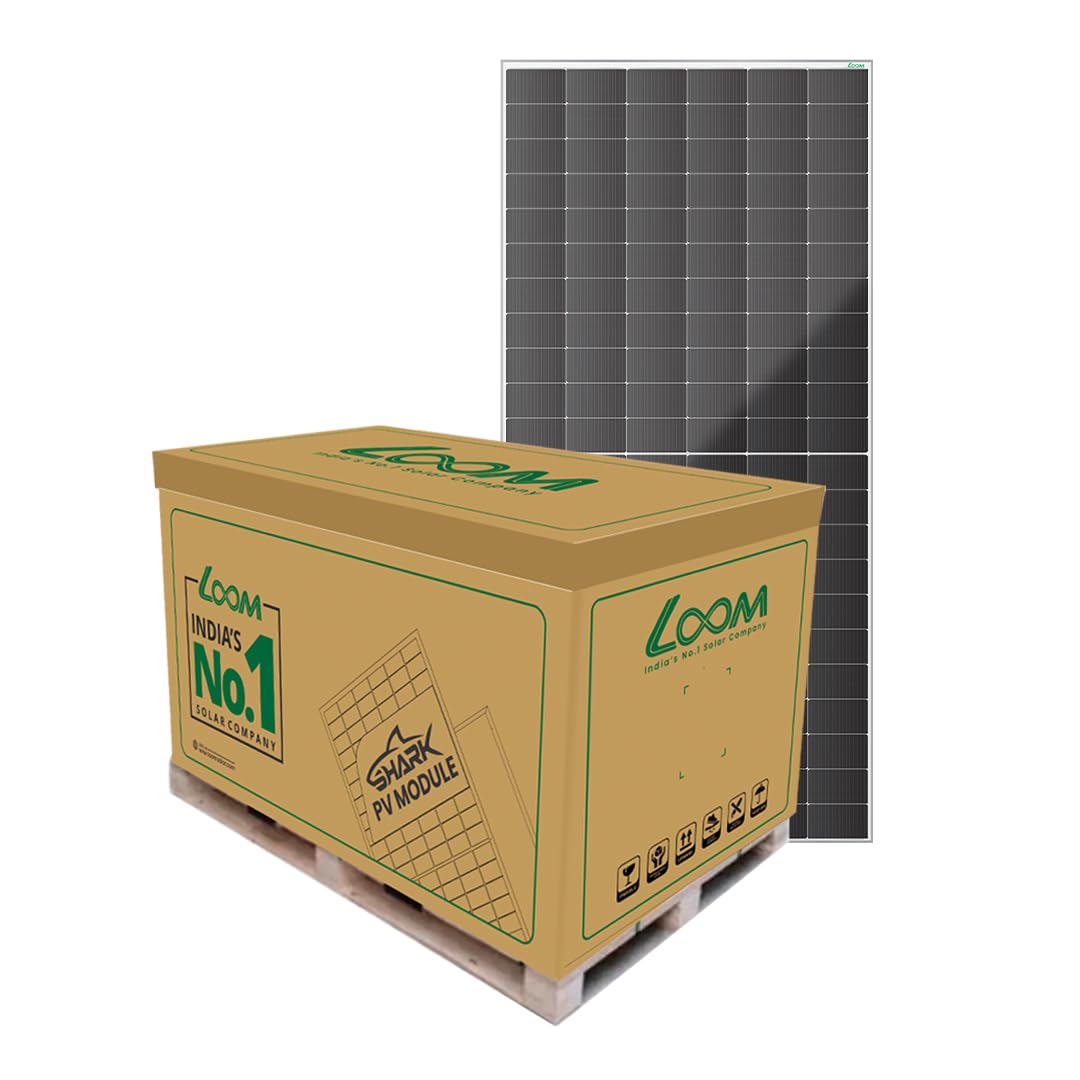 Loom Solar 625Wat DCR N-Type TOPCon Dual Glass Bifacial Solar Panel | 132 Half-Cut MBB Cells | High Efficiency PV Module | Pack of 36-image-14