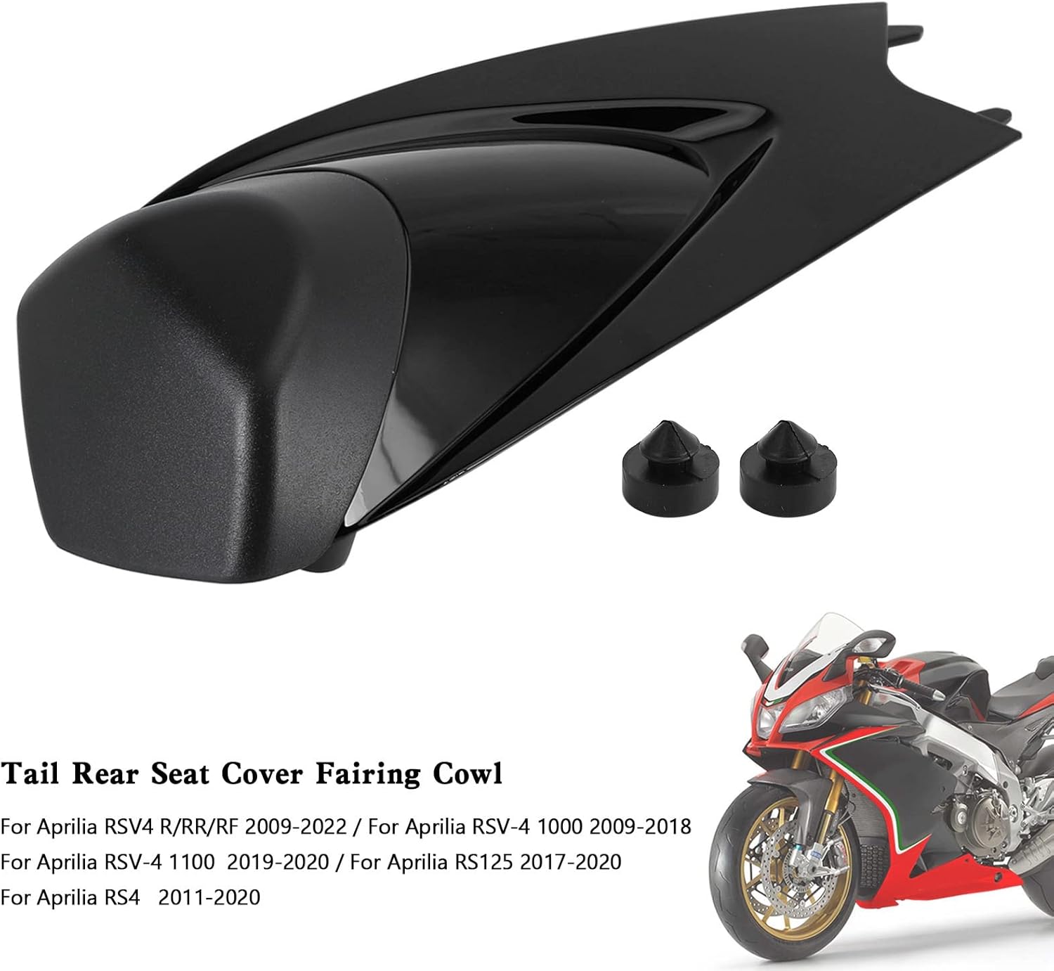 Areyourshop Rear Seat Cowl, Rear Seat Cover Fairing Cowl fit for Aprilia RSV4 R/RR/RF 2009-2022, RSV-4 1000 2009-2018, RSV-4 1100 2019-2020, RS4 2011-2020