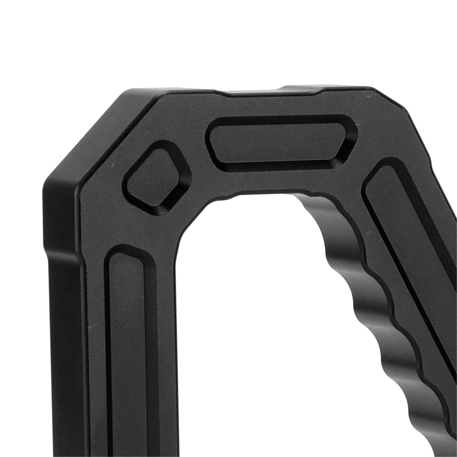 Vorderer Haltegriff, Ersatz-Haltegriffe aus Aluminium für Vordere Haltegriffe, Haltegriffe für Wrangler 07–18 JK/Unlimited Sport Sahara Rubicon-Modelle(Schwarz)