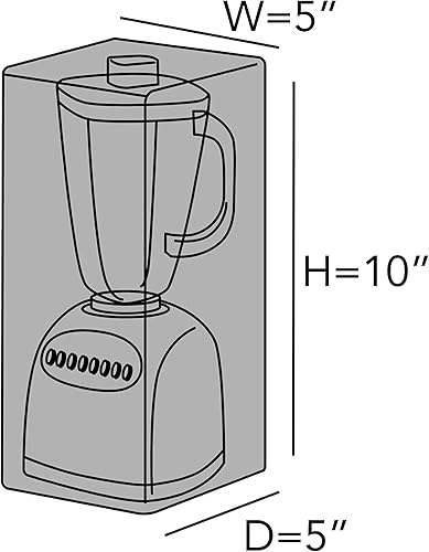 Miniatura 3 de Covermates Keepsakes - Funda para licuadora, protección contra el polvo, resistente a las manchas, lavable, funda para electrodomésticos, color rojo