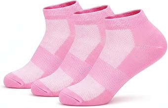 NeedleTale Socks for Women Ankle Length | Pack of 3 | Polyviscose Blend with Arch Support (3, Baby Pink)