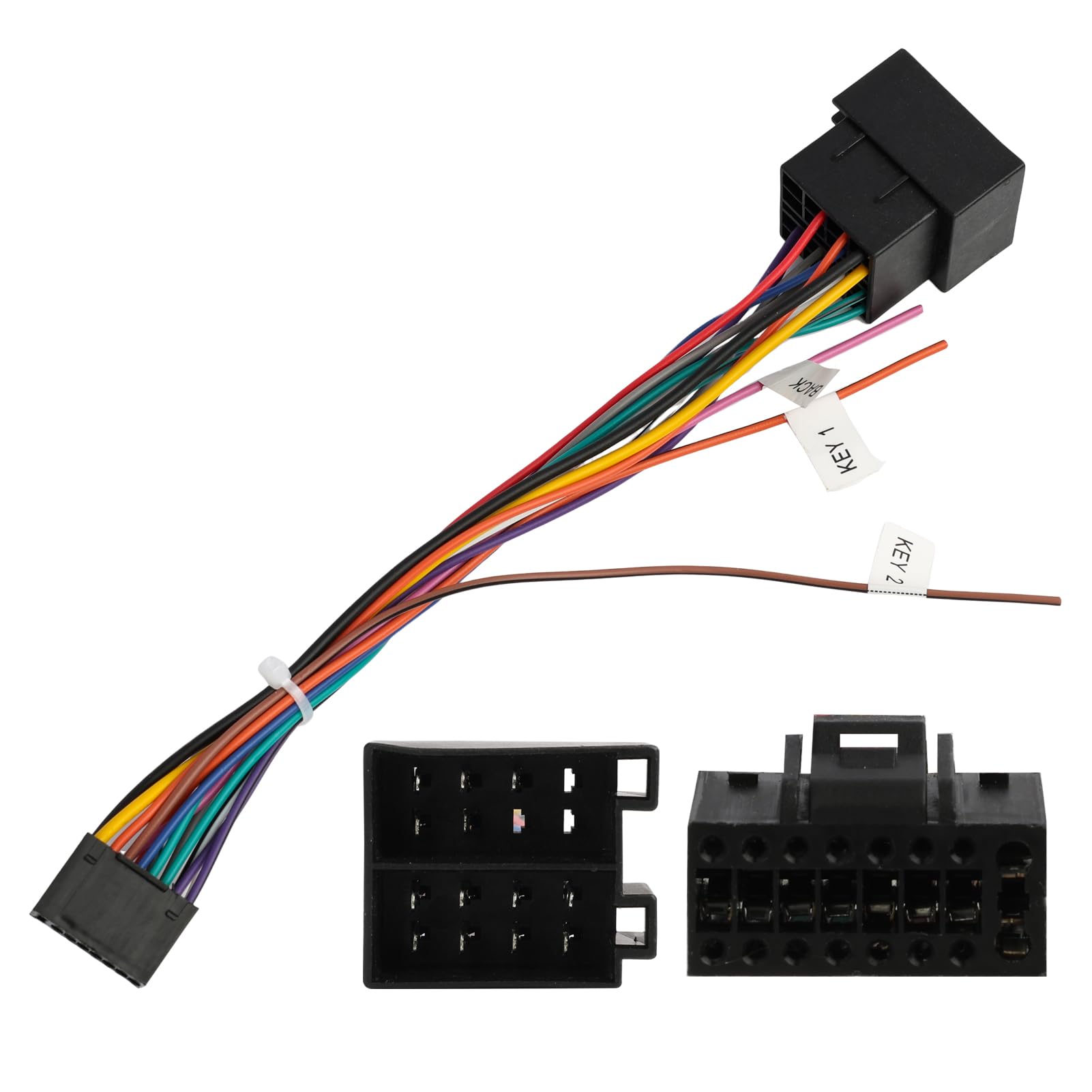 CAVO ADATTATORE DA 16 PIN A ISO PRESA STANDARD AUTORADIO ANDROID LINEE CONTROLLO CAVO ADATTATORE DA 16 PIN A ISO PRESA STANDARD AUTORADIO ANDROID LINEE CONTROLLO