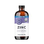 VIMERGY Organic Zinc Supplements For Women & Men (7.5mg Liquid Zinc Per Serving) Fast-Absorbing Immune Support, Promotes Healthy Bones & Skin, USDA Certified Organic, Vegan, Up to 120 Servings (240mL)