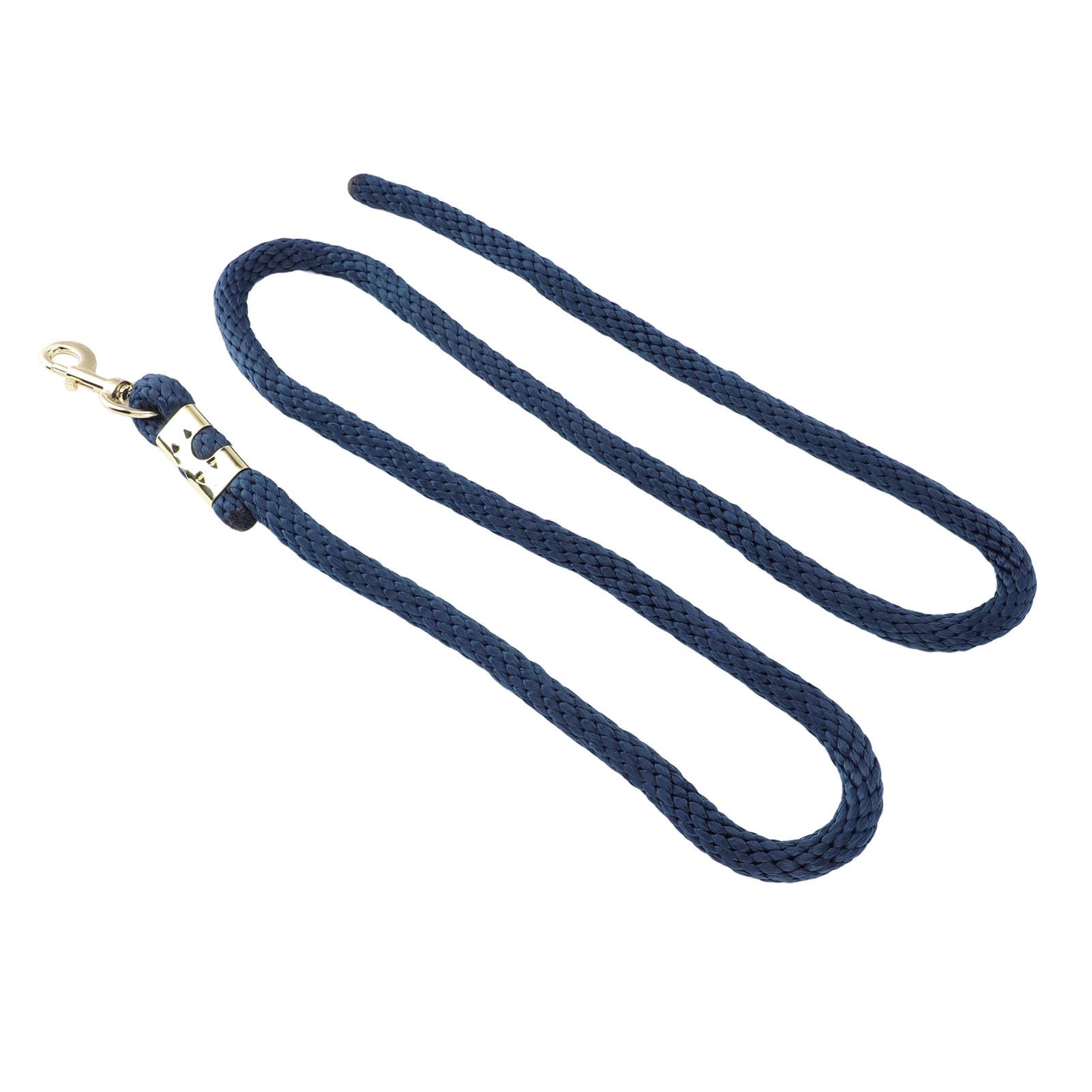 Horse Lunge Line Corda antirottura con gancio Corda allenamento in acciaio inossidabile PP resistente 2 m per maneggiare i cavalli a piedi (Blu navy)