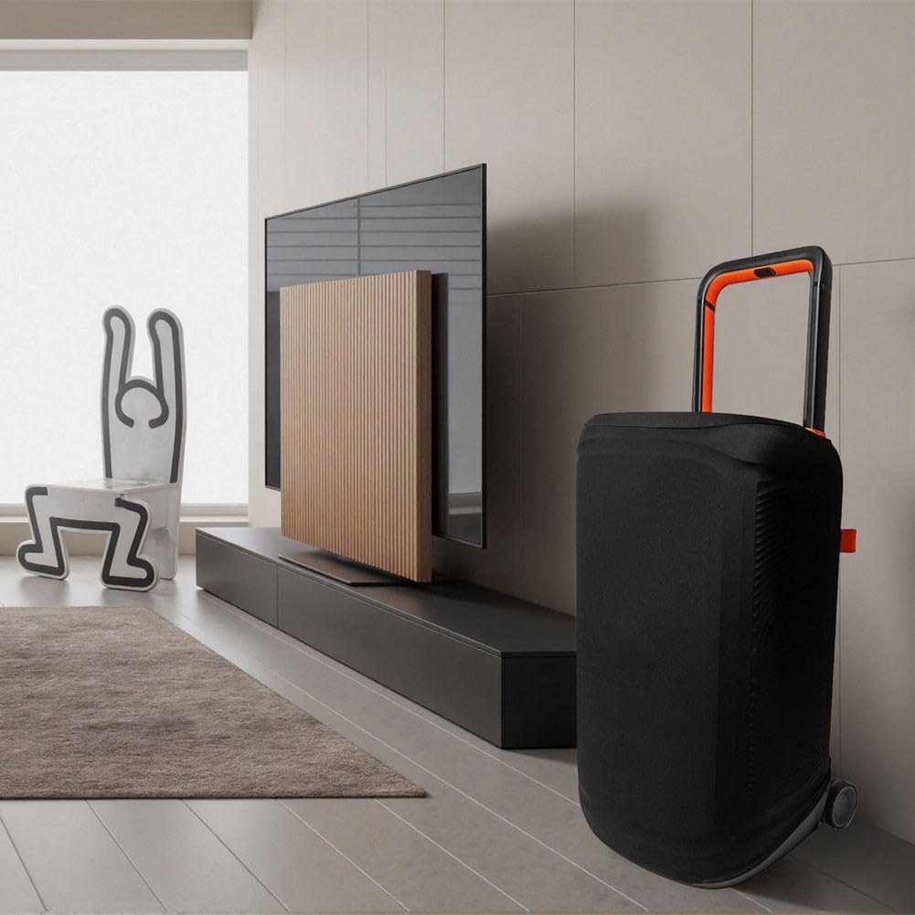 Housse anti-poussière pour JBL PARTYBOX 520, étui de protection avec pied de microphone, tissu élastique, noir