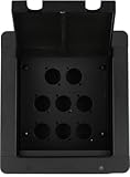 Pro Co Sound PM8P Recessed Floor Box with 8 Connector Holes Punched