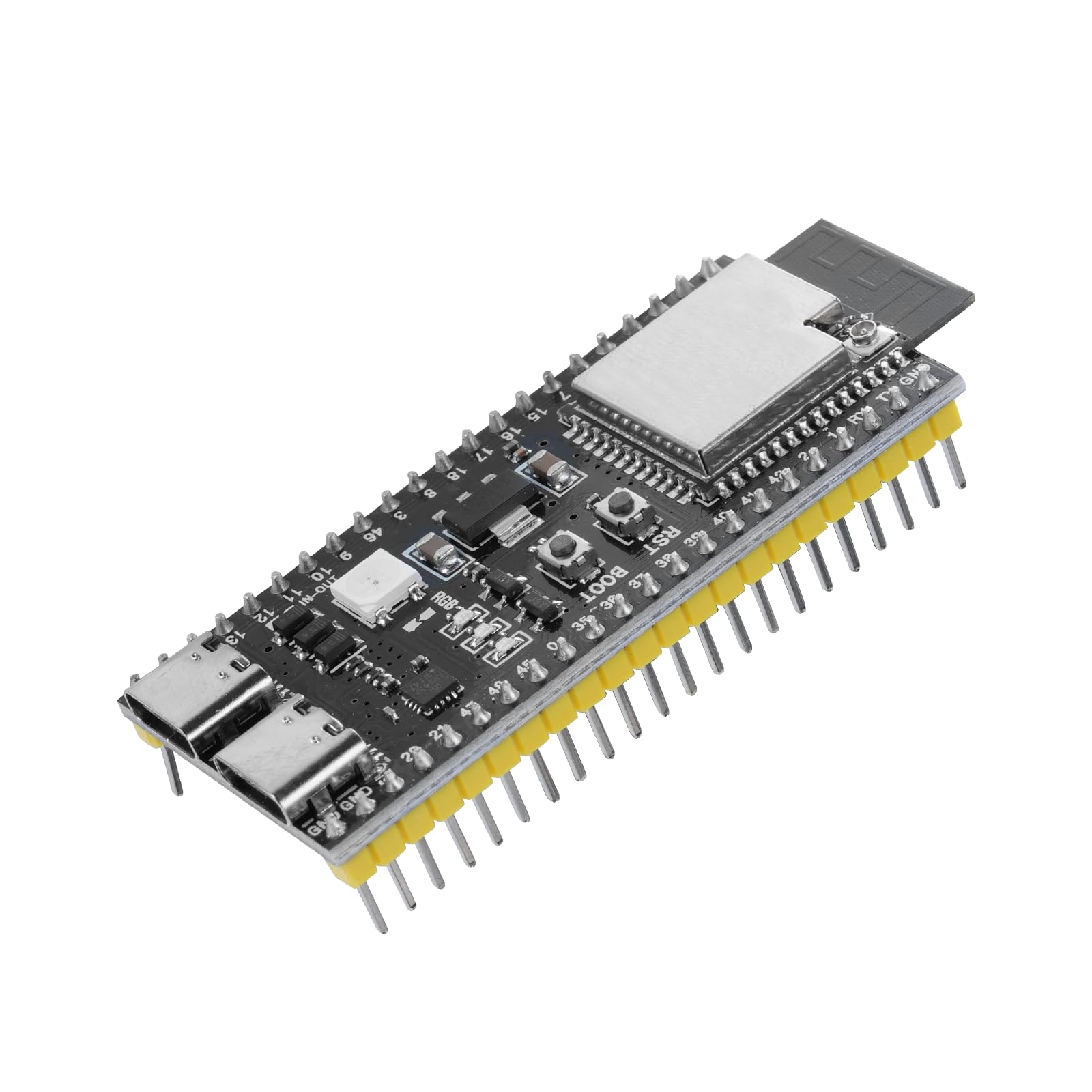 ESP32-S3 DevC-1-N16R8-S3 - Scheda di sviluppo con connettore IPEX AYWHP Wi-Fi + BLE MCU ESP32-S3 modulo completamente integrato, compatibile con Arduino (1 pezzo)