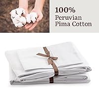 Vista 5 de Juego de sábanas Peru Pima de percal de 415 hilos, 100% algodón Pima peruano