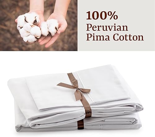 Miniatura 5 de Juego de sábanas Peru Pima de percal de 415 hilos 100 algodón Pima peruano