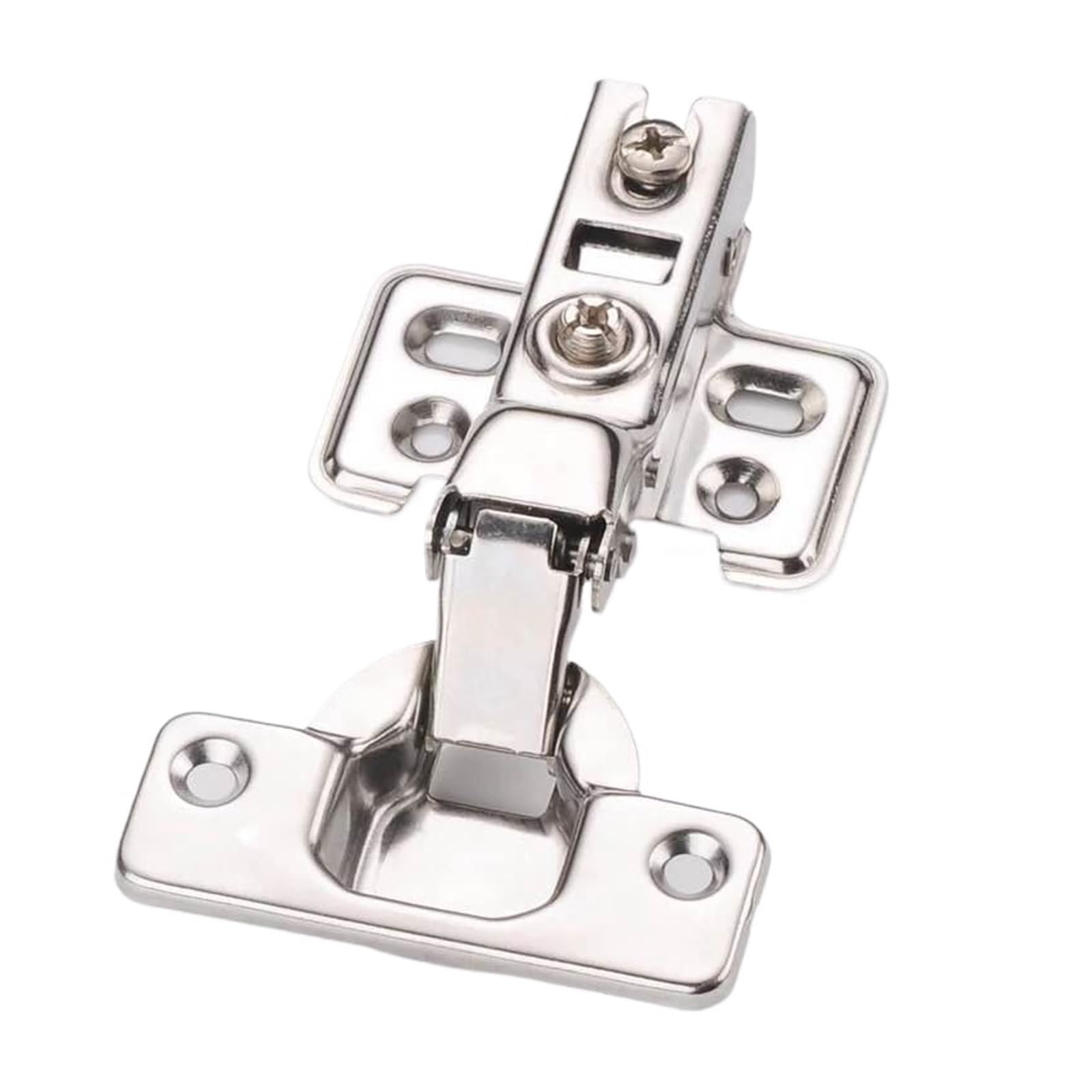 Jinfeuge 4 * Half-Overlay Hinges Closer Kitchen Cupboard Home Hardware