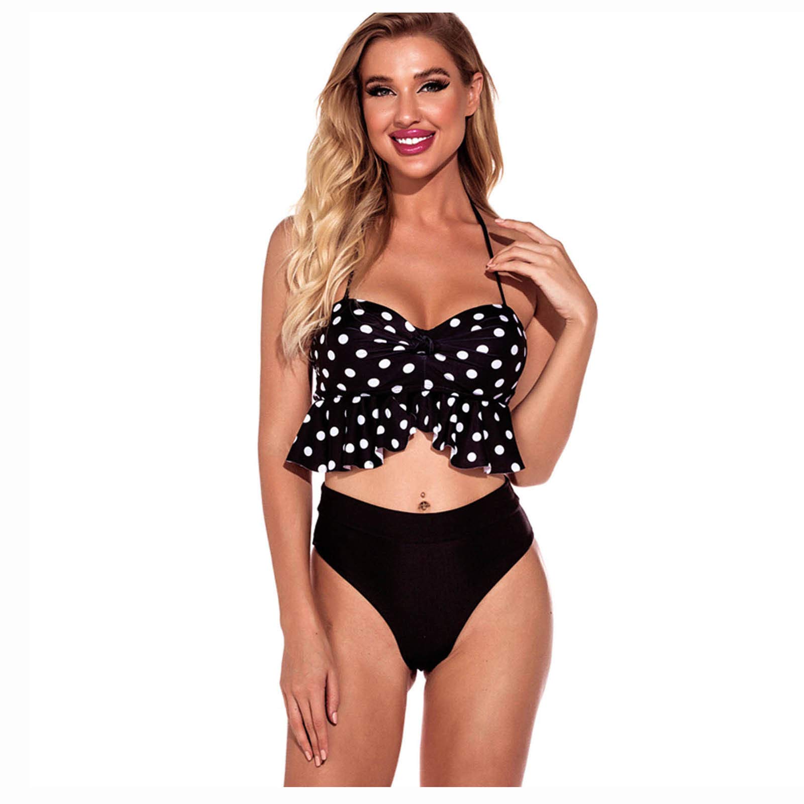 Jednoczęściowe kostiumy kąpielowe damskie Romper Seksowny seksowny kostium kąpielowy Dziewczęcy strój kąpielowy Bikini damskie Tankini (czarny M)