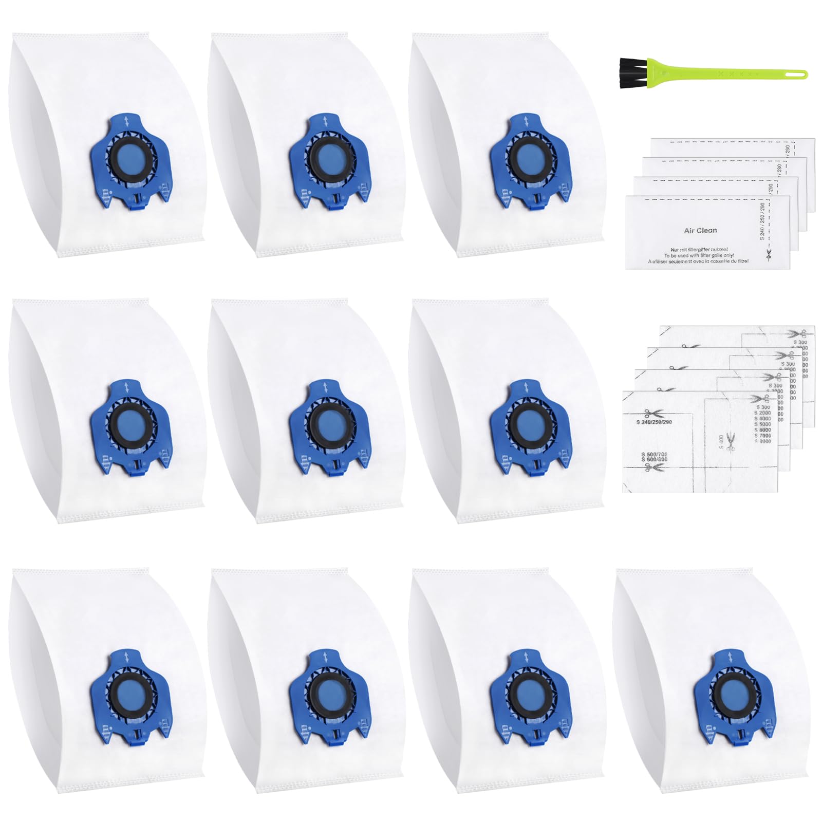 Aspirapolvere Miele Hepa2 Sacchetti Per Aspirapolvere Miele GN: Confezione Da 4 Sacchetti 2 Filtri, Capacità 2 Litri Sacchetti Aspirapolvere Miele GN
