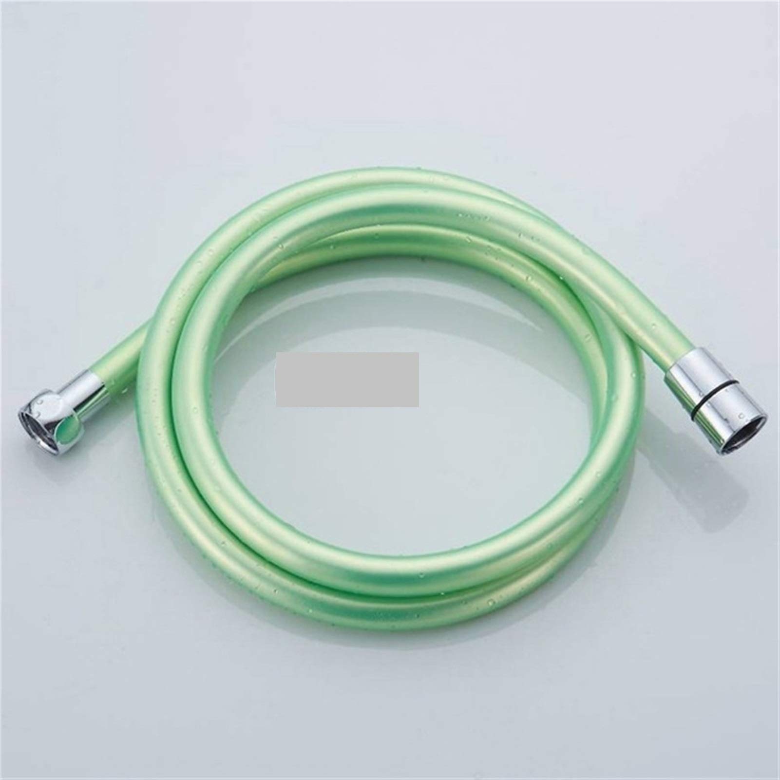 1.5m PVC Flexible Shower Hose Bath Room Shower Set Accessories Pipes Shower Hose (Color : GREEN)