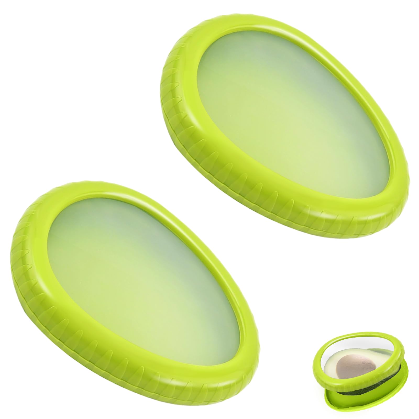2 Pieces Silicone Fruit Storage Box, Reusable Silicone Food, Fruit and Vegetable Container Set, Suitable for Keeping Fruits and Vegetables Fresh