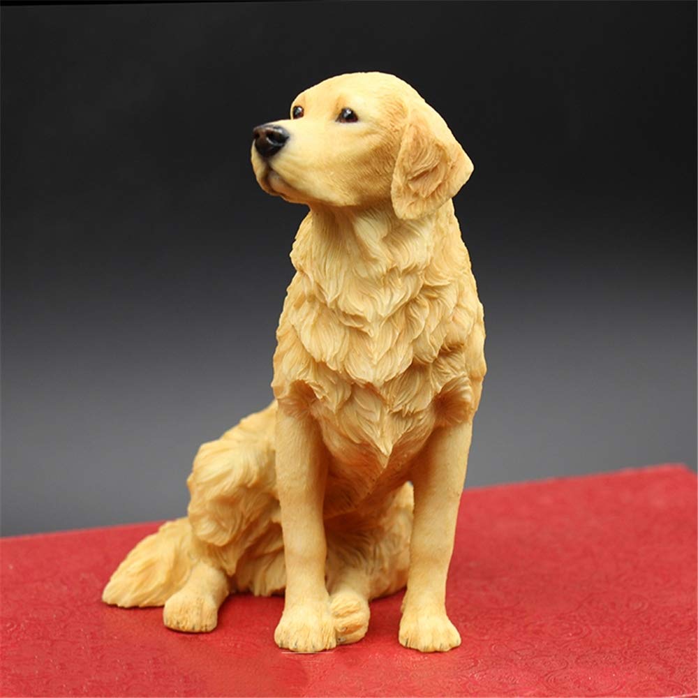 犬のブロンズ像 銅像 ゴールデンレトリバー Amazon.co.jp: 高さ5.7インチ ゴールデンレトリバー像 彫刻 座っている