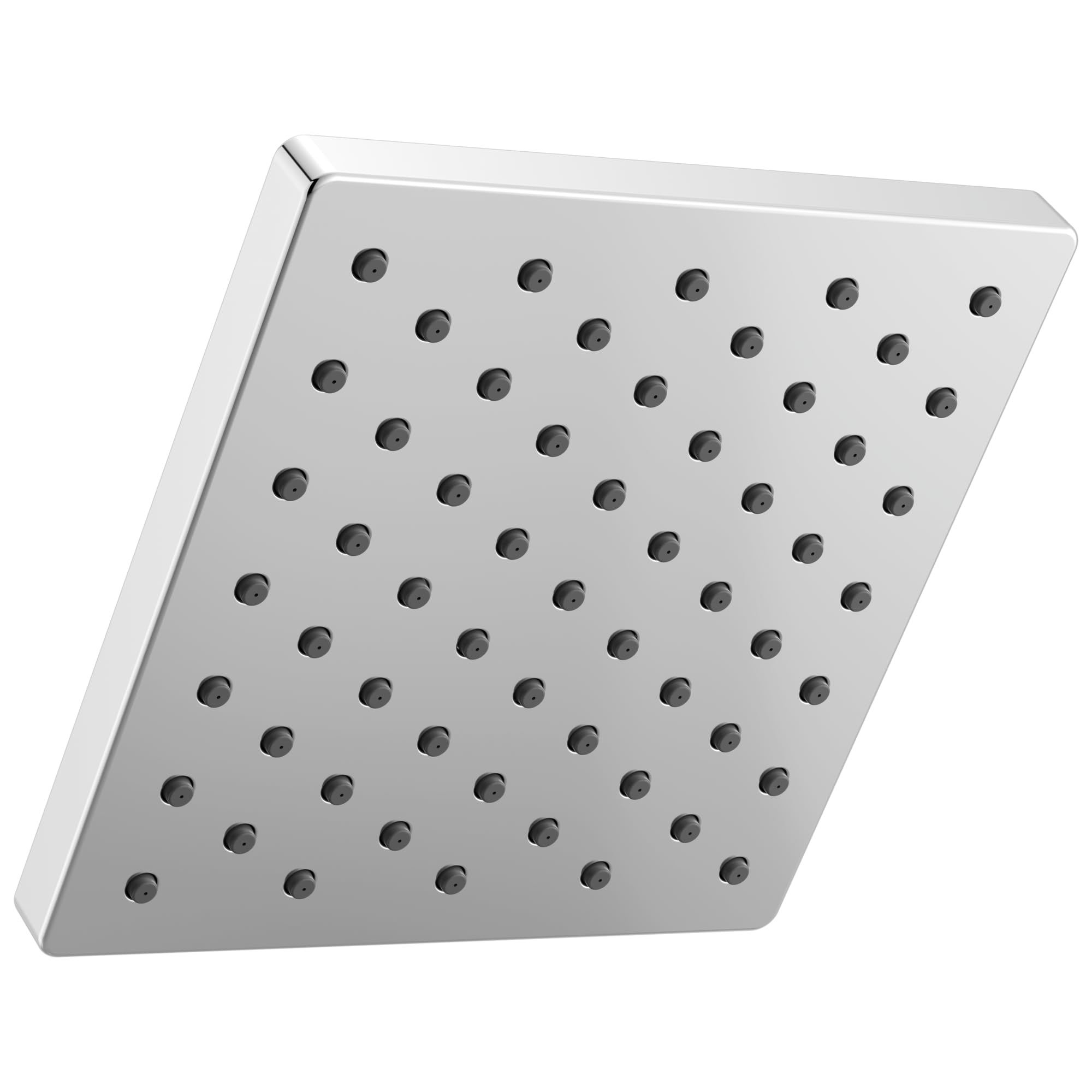 Delta Modern Single Spray Chrome Shower Head, 6 Inch Square Shower Head, 1.75 GPM Flow Rate, Chrome 52403