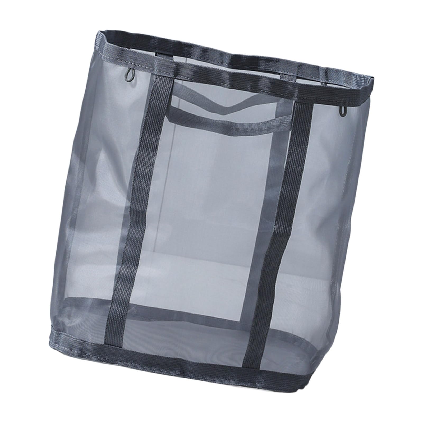 Reinforced Nylon Laundry Basket with Handle Foldable Large Capacity Clothes Organiser Bin for Bathrooms or Basements Foldable Dirty Clothes Organiser