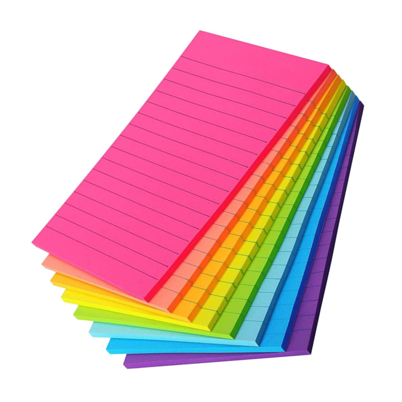 NUOBESTY 3 Ensembles Notes Autocollantes Horizontales Petites Notes Notes Onglets Collants Papeterie Pastel Stylo Notes Claires Pastilles Adhésives Multi-usages Papier 8 Pièces X 3