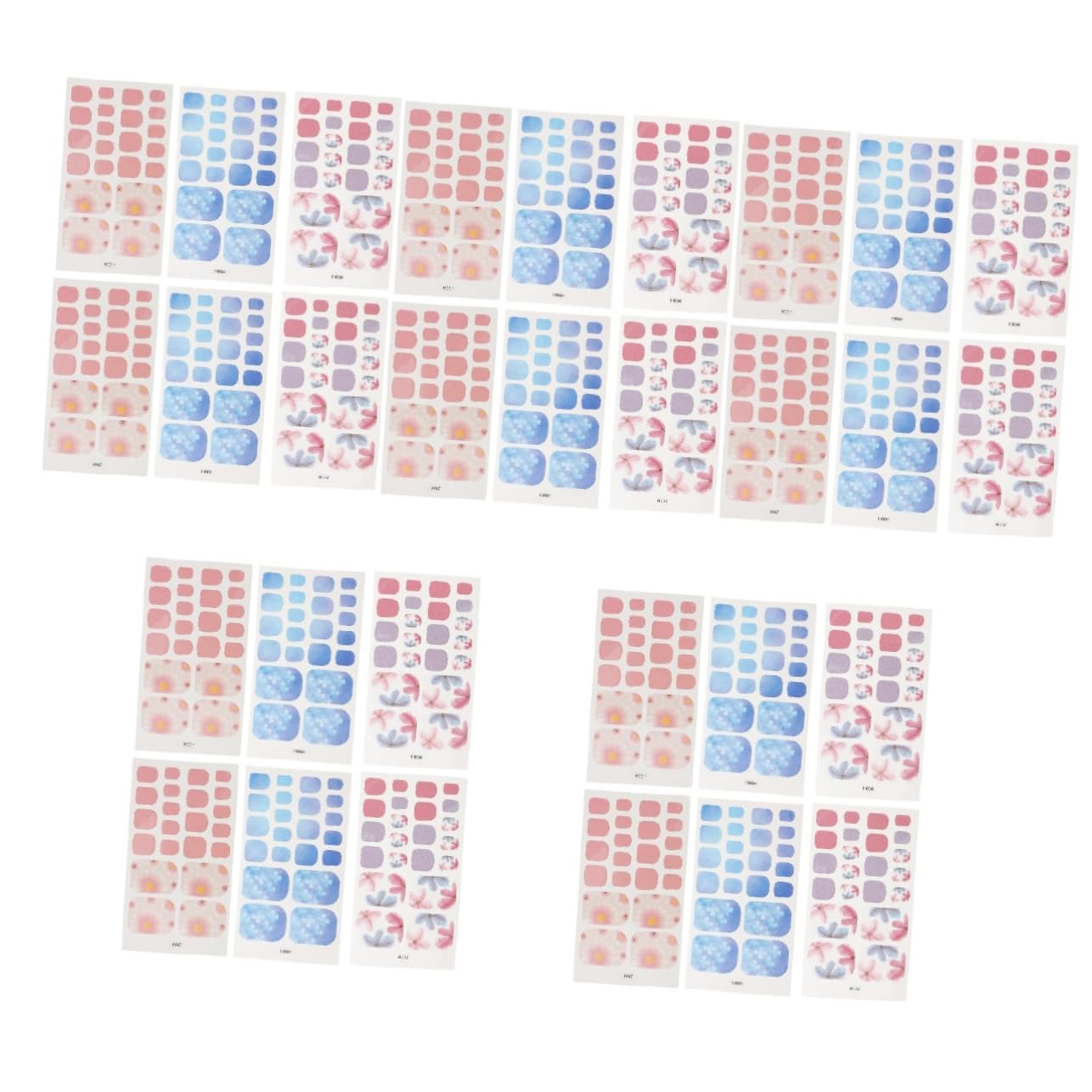 CALLARON 5 Set Adesivi Decorativi Per Unghie Dei Impermeabili Nail Art Per Donne E Ragazze Facili Applicare E Rimuovere Design Unico E Per La Manicure Fogli*5