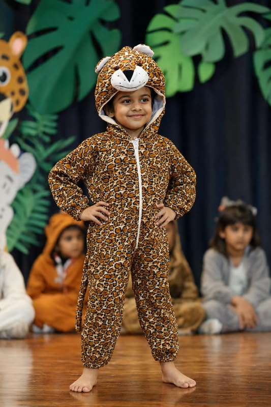 Image of Animal Costume for Kids | Plush Fancy Dress Costume for Boys & Girls |School Fancy Dress, Annual Day, Jungle Theme, Role Play, Halloween & Birthday Party