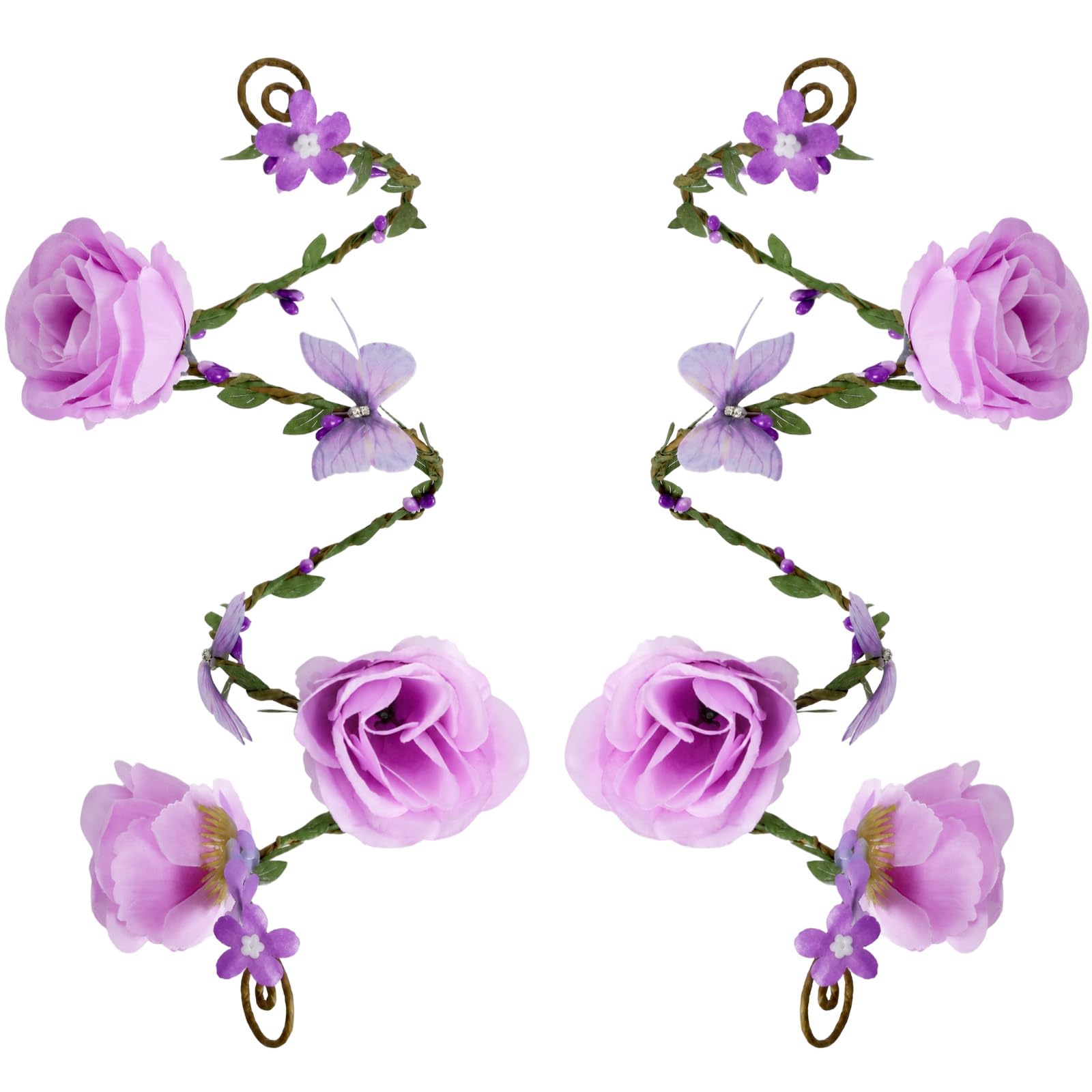 ETOFETE Butterfly Flower Ivy Arm Wrap Women Purple Forest Fairy Accessories