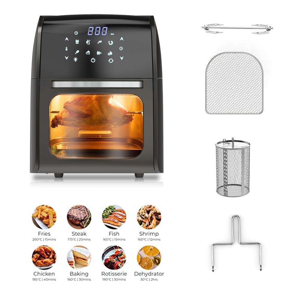 10L Large Capacity Air Fryer, Digital Air Circulation Fryer Oil Free