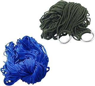 KONTONTY 2 Pçs Rede De Corda De Náilon Interno Para Crianças Rede Para Externo Ao Ar Livre Para Crianças Rede De Malha De Náilon Portátil Balanços De Árvore Para Crianças