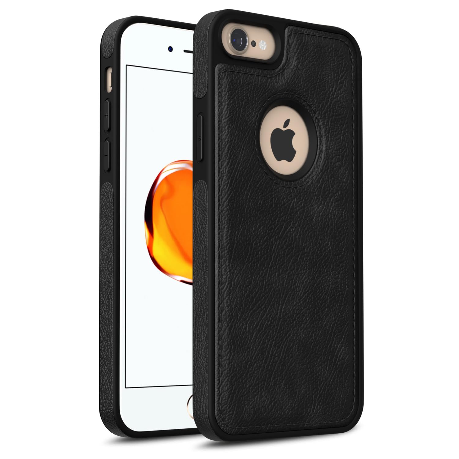 Pikkme Back Cover | Flexible Pu Leather | Full Camera Protection | Raised Edges | Super Soft-Touch | Bumper Case for iPhone 7/8 (Black) (B0BBCTKS95) Amazon Price History, Amazon Price Tracker