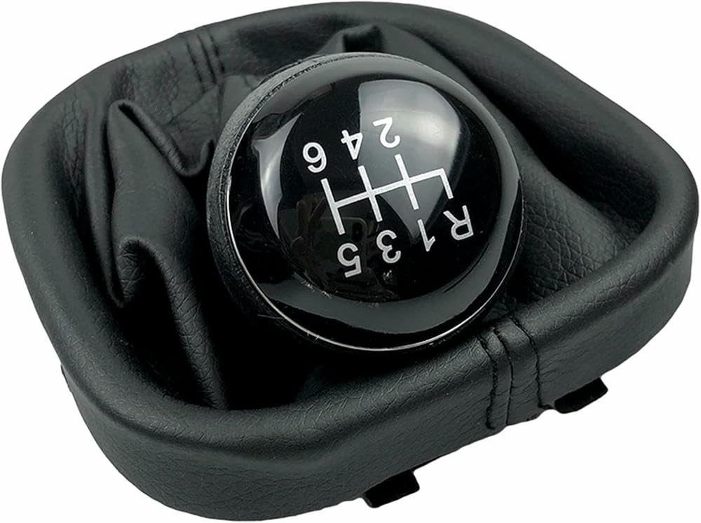 GZNBB Car Manual Gear Shift Knob Boot Cover Gaiter Lever Shifter Handle Stick, for Caddy II 2 MK2 for TOURAN 2004-2009