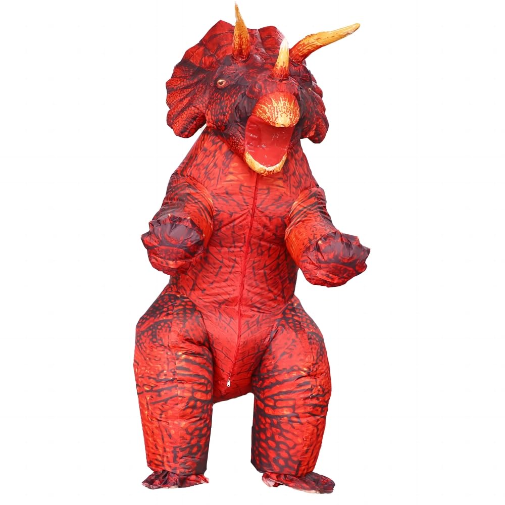 Mxosum Inflatable Dinosaur Costume Blow Up Triceratops Costumes