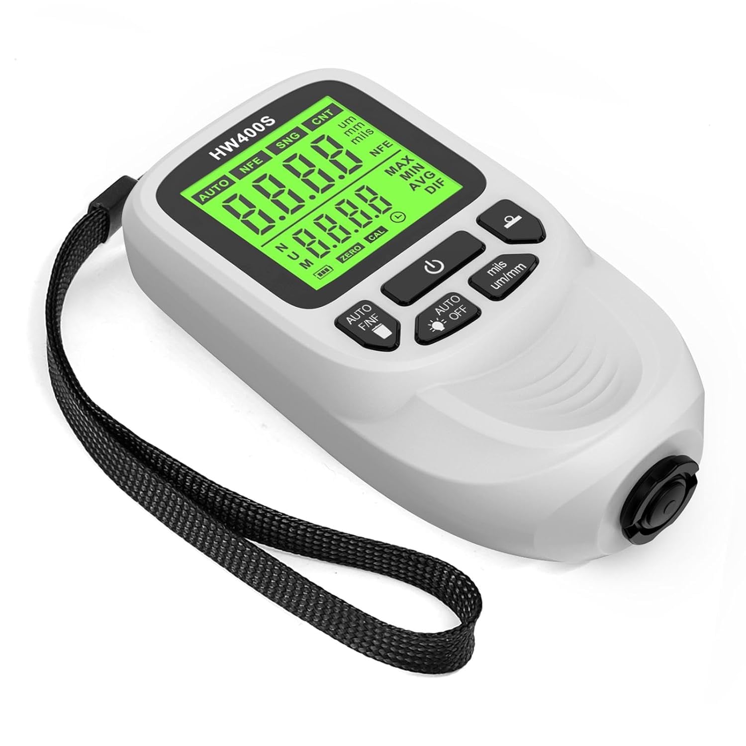 NALACALCoating Thickness Gauge, Digital Paint Depth Gauge for Automotive Coating, Car Paint Thickness Meter with Backlit LCD Display – Measures Metal and Coating Thickness (White)