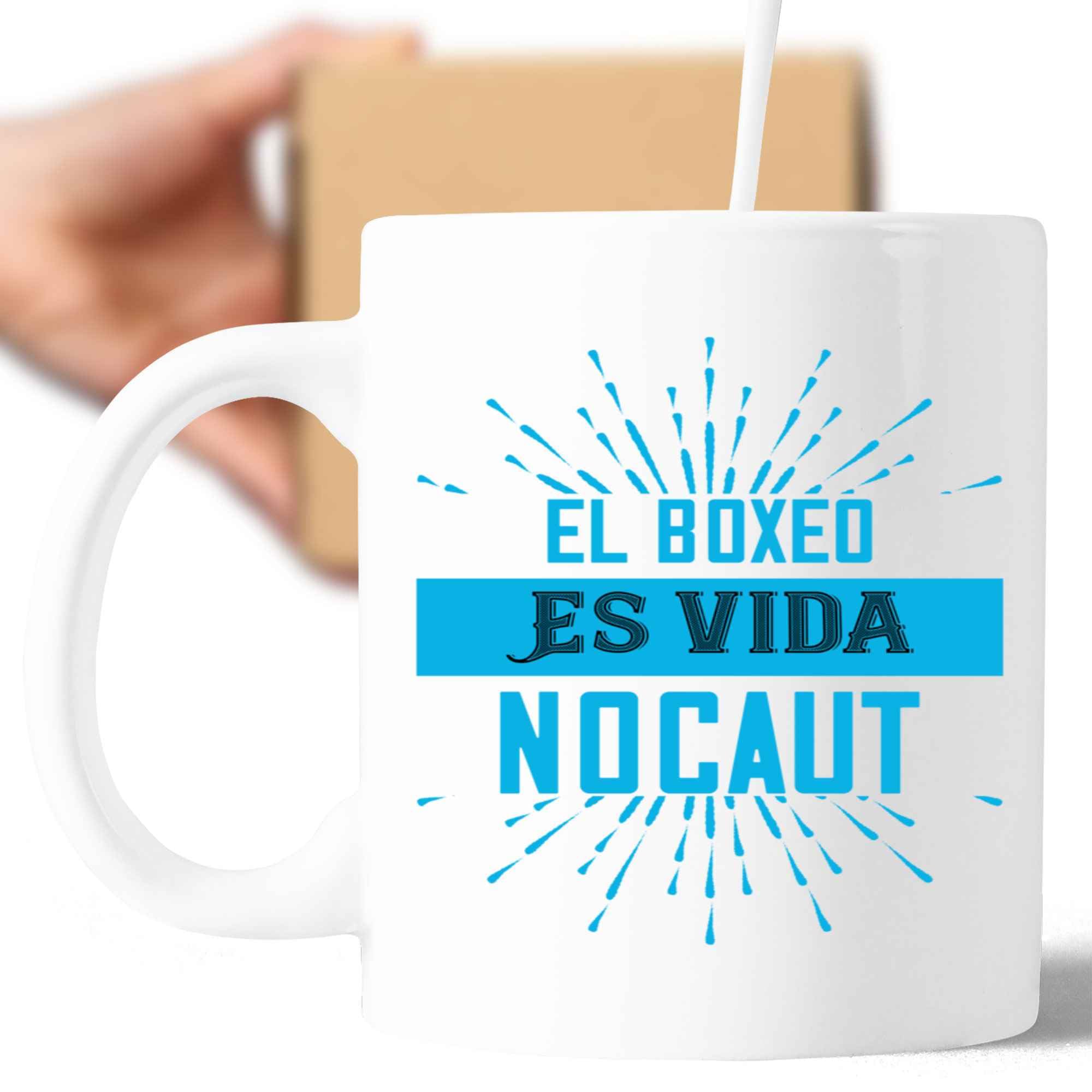 Humorous Gift Idea Novelty Gift for Boxing Lovers - Fun Idea - Boxer Knockout Quote - 11 Oz White Ceramic Coffee Mug