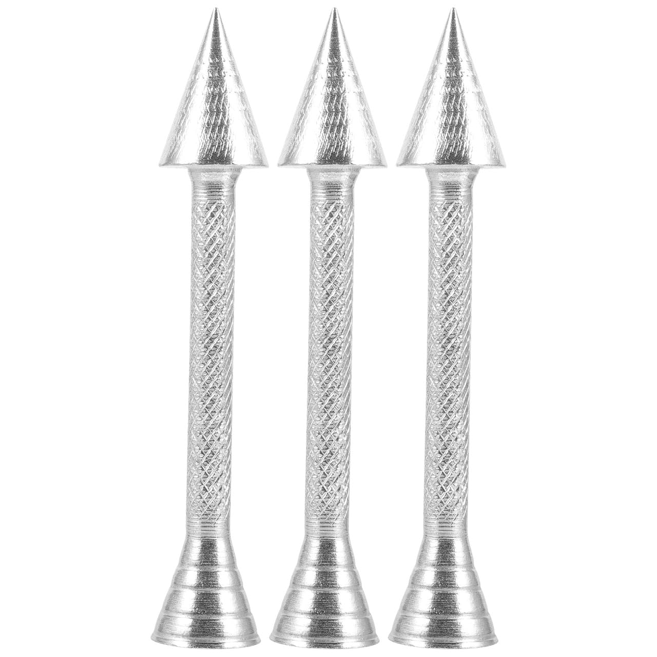 IMIKEYA Aluminum Alloy Cake Flower Cons Flower Nail Baking Pastry Cone Holder Piping Rod Icing Rose Stick Decor Tool