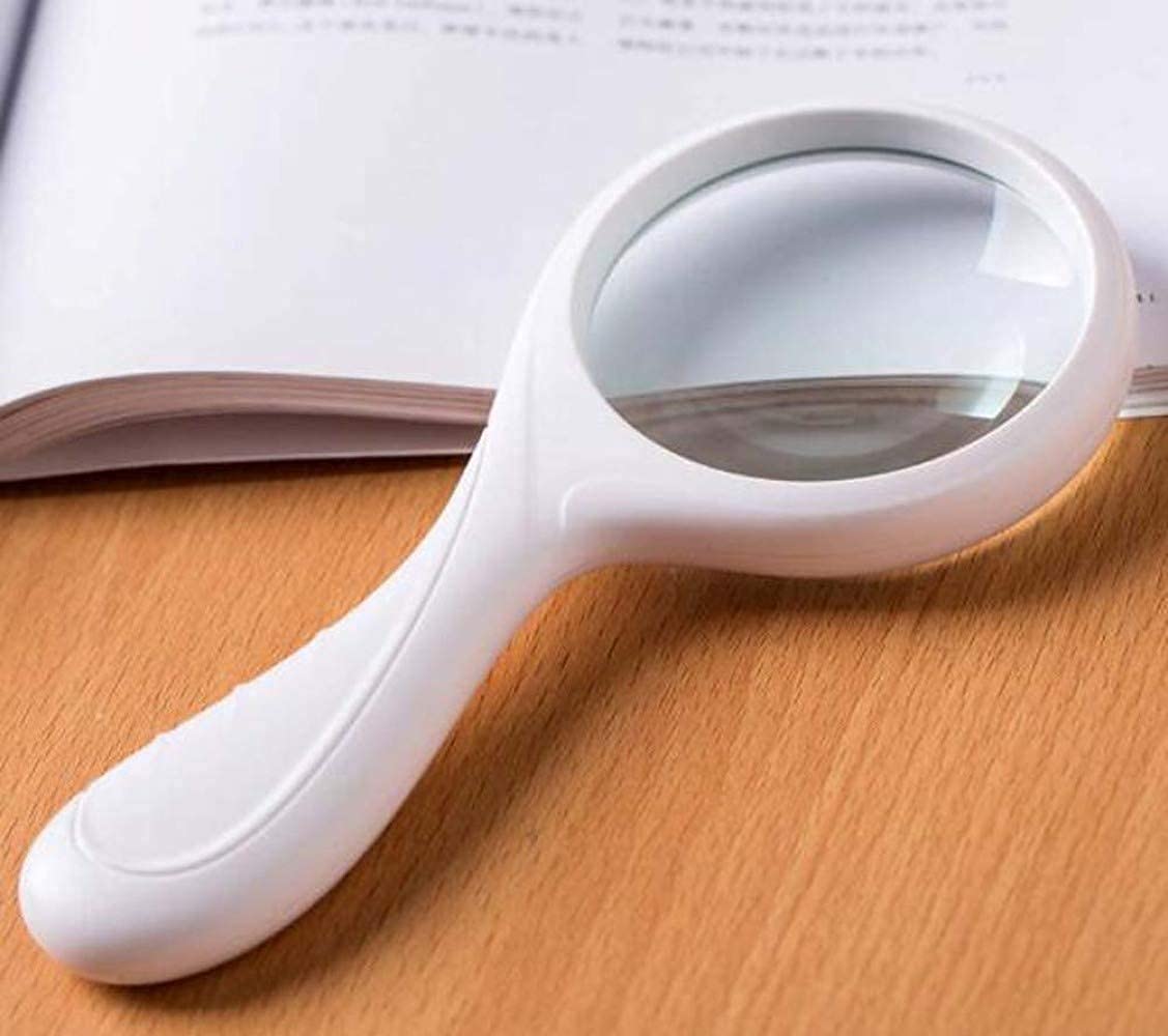 Magnifyiglasses Lenti di ingrandimento Lente di ingrandimento 5X Magnifyiglass Lente di ingrandimento Portatile ad Alta chiarezza e Leggera Senza distorsioni PE