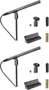 Audio-Technica (2) AT897 Shotgun Condenser Microphones with Case