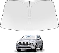 Vista 54 de Proadsy 2025 - Parasol para parabrisas actualizado con ajuste personalizado para Nissan Rogue 2014-2020, protector plegable de 4 capas