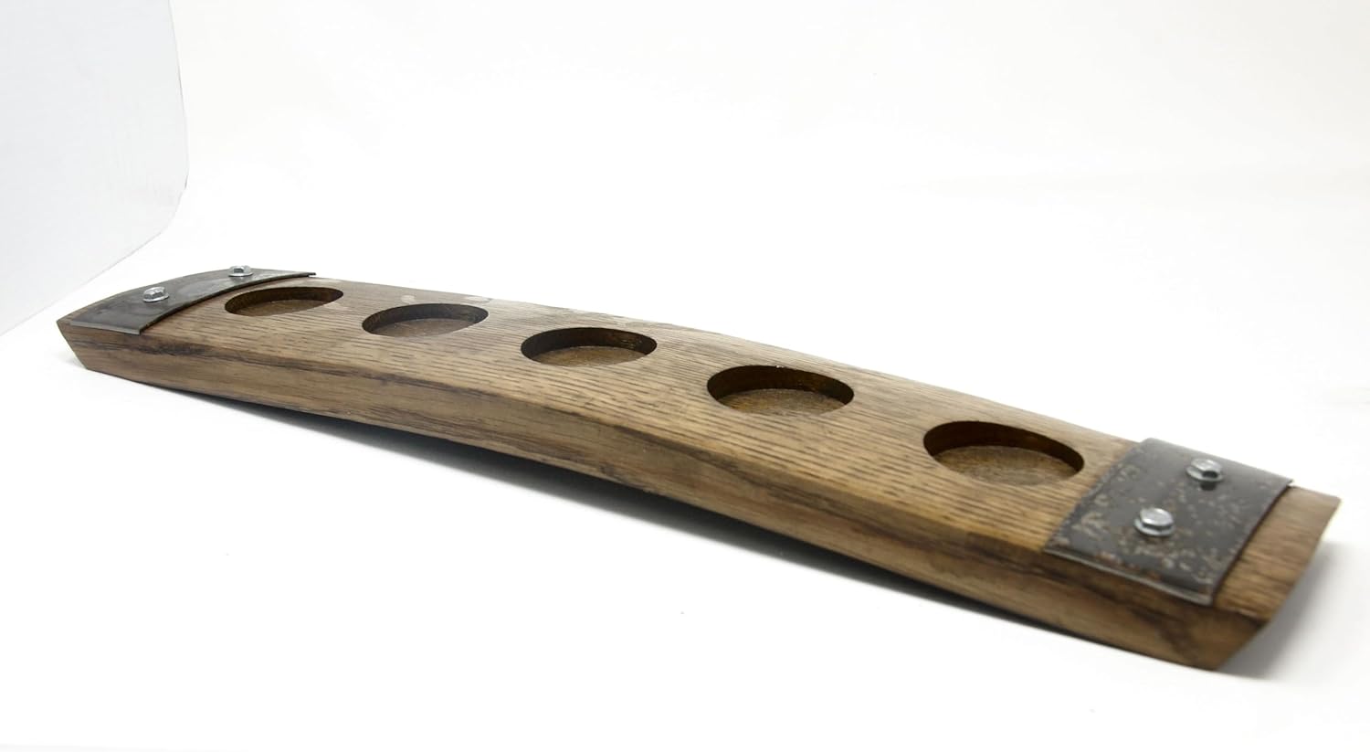 Barrel-Art Barrel Stave - Bandeja Para Servir Whisky De 4 Vasos, Sin