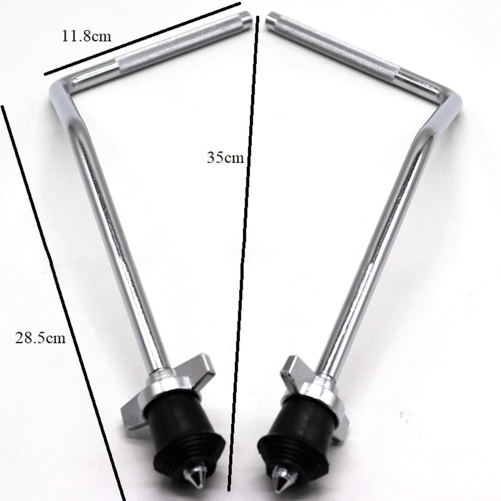 2x Floor Tom Legs,Drum Accessories Support Rack, Drum Stand Tom Drum Set Floor Tom Brackets for Snare Bass Drum Percussion Instrument Parts
