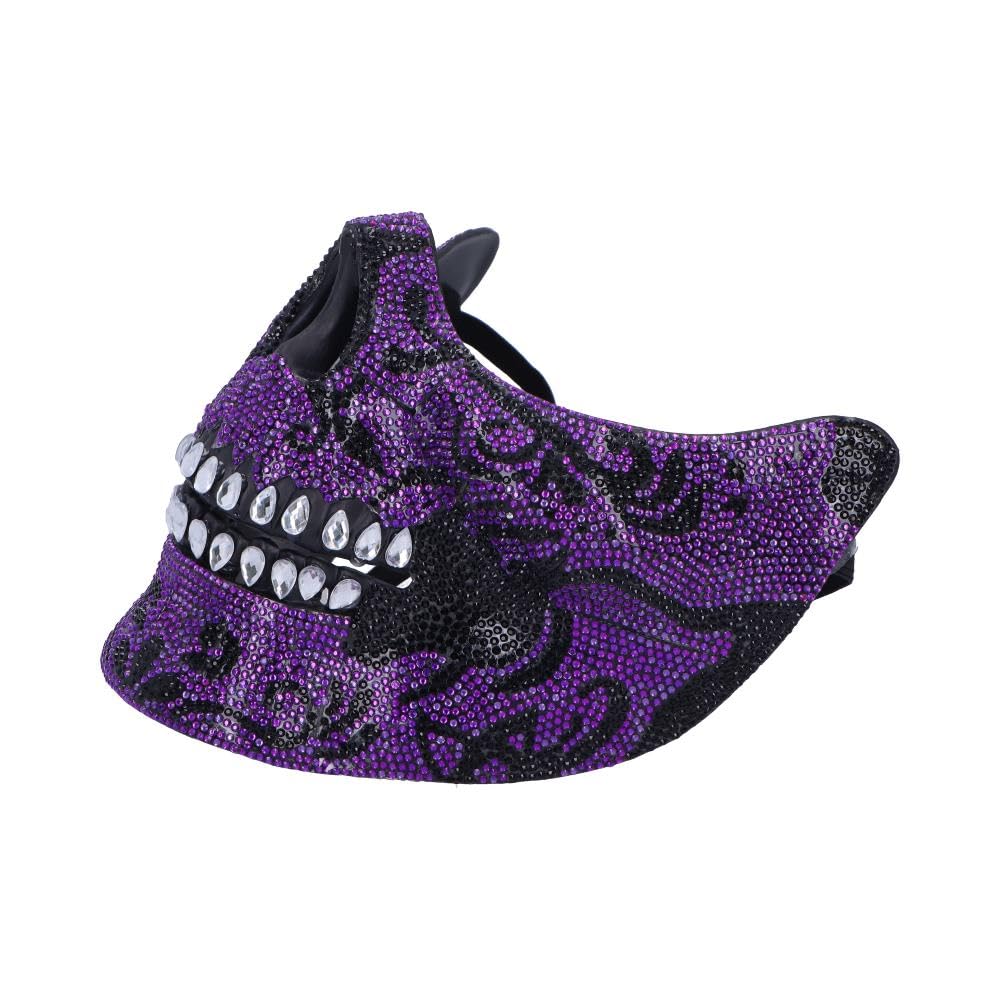 Nemesis Now Jewelled Skull Masquerade Mask, Intricate Skeleton Design with Rhinestones - Image 2