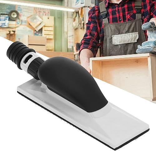 Miniatura 2 de Bloques de lijado a mano al vacío, bloque de molienda sin polvo, interfaz estándar, succión ajustable, ABS para procesamiento de madera para