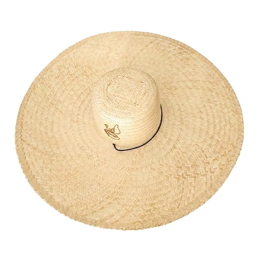 Chapéu de Palha Mexicano Sombreiro Aba larga Pescaria Praia Sítio Roça