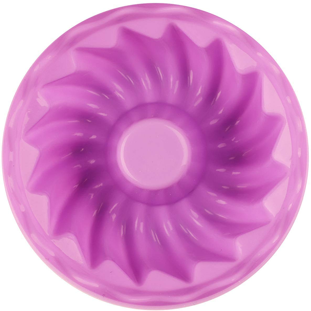 First Try Mini Bundt Cake Pan Silicone Baking Cups - Pumpkin Molds for Jelly, Nonstick Fancy Dessert - BPA Free Jello and Mini Cakes (24 Pcs, 2.5"x1.6"x1") 4