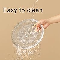 Vista 7 de Placa de vidrio para microondas, placa giratoria redonda de vidrio para microondas de 12.4 pulgadas / 12.402 in, placa de vidrio de microondas