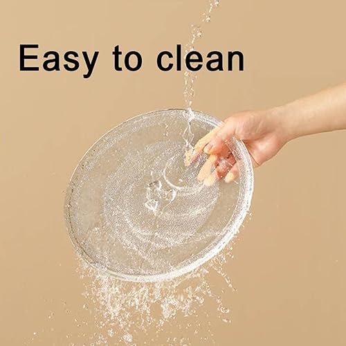 Miniatura 7 de Placa de vidrio para microondas, placa giratoria redonda de vidrio para microondas de 12.4 pulgadas  12.402in, placa de vidrio de microondas de 9.6