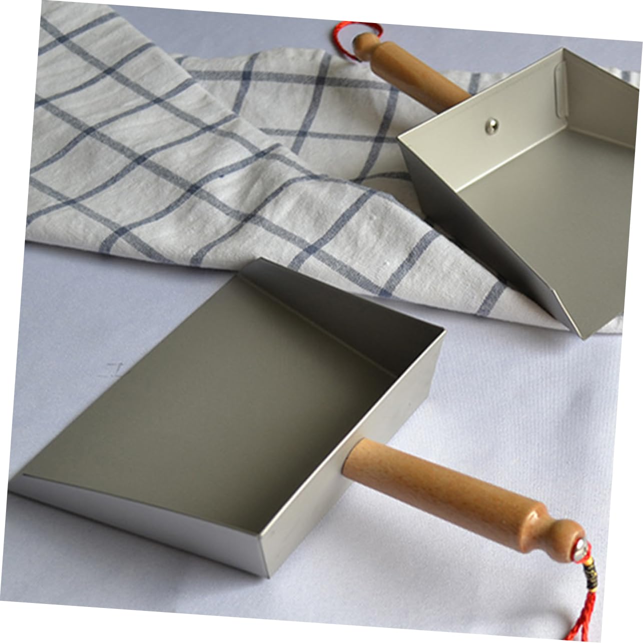 Yardenfun 2 Szt Szufelka Szeroka Płaska Mała Metalowa Szufelka Ręczna Łopatka Do Kominka Ręczna Łopatka Do Popiołu Szufelka Do Popiołu Kominkowego Łopatka Ze Stali Nierdzewnej Łopatka Ze