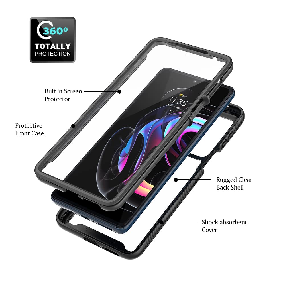 XINNI Cover per Motorola Edge 20 5G, Protezione Schermo